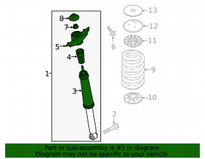Shock absorber rear right Volvo XC40 19-25