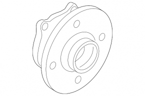Rear right hub Mini Cooper Clubman R55 07-14 rusty