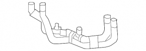 Cooling system hoses with sensor for Audi E-Tron 19-23