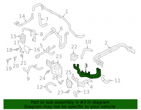 Cooling system hoses with sensor for Audi E-Tron 19-23