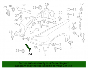 Front bumper mudguard right BMW X5 E70 07-13