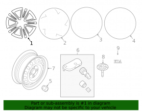 R17 wheel rim for Kia Sportage 17-19