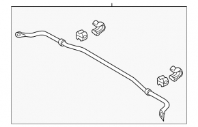 Rear stabilizer Hyundai Sonata 13-15 hybrid
