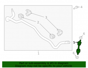 Rear right stabilizer link Kia K5 21-26 AWD