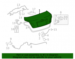 Toyota Camry v40 trunk lid
