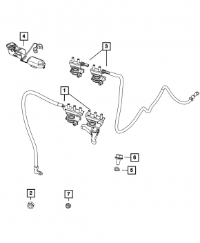 Positive terminal Fiat 500 12-13