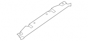 Front trunk trim Nissan Maxima A36 16- black