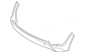 Rear bumper lip Hyundai Tucson 16-18 pre-restored solid