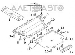 Audi A5 F5 18-24 rear engine guard tear