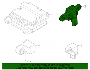 Front right airbag sensor for Kia K5 21-24