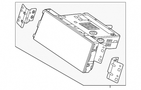 Kia Niro 20-22 HEV radio tape recorder, scratches