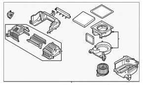 Kia EV6 22-24 heater and ventilation assembly