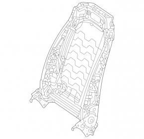 Driver's seat backrest adjustment motor for Mercedes W167 GLE 350 450 20-23 with memory, without frame
