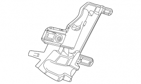 Rear right door lock bracket for Mercedes H247 GLA 20-26