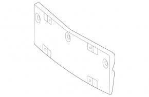 Front bumper license plate for Mercedes X247 GLB 20-23