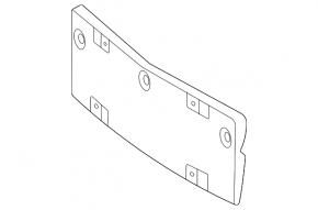 Front bumper license plate for Mercedes X247 GLB 20-23