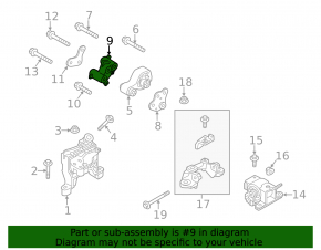 Engine mount bracket rear Mazda 6 13-14