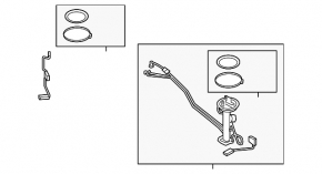 Fuel level sensor BMW X5 F15 14-18 4.4T