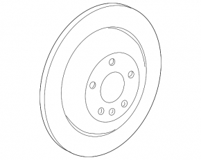 Rear left brake disc Mercedes X164 GL W164 ML W251 R 330mm