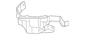 Front bumper mount left under headlight Cadillac ATS 13-19