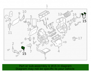 Actuator motor heater drive Nissan Rogue Sport 17-22