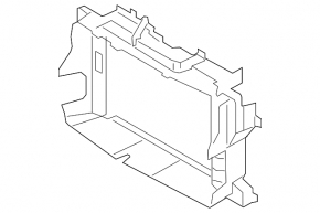 Radiator deflector Hyundai Santa FE 19-20 2.4