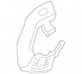 Front right brake disc cover for BMW 5 GT F07 10-17 N63