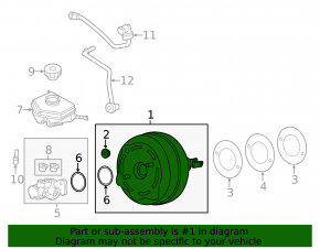 Vacuum Booster BMW 3 F30 12-16