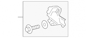 Front Left Fender Bracket Lexus NX200t NX300 NX300h 15-21