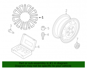 Wheel disk R18 5*112 VW Passat b8 16-19 USA curb