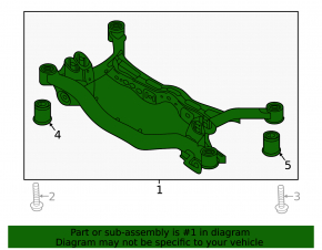 Rear subframe VW Taos 22-25