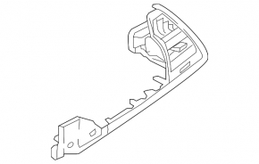 Front panel air duct deflector right BMW X3 G01 18-21