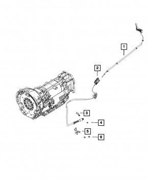 Gear shift cable automatic transmission Dodge Durango 14-18