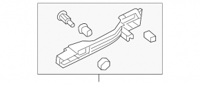 Honda Civic X FC 16-21 4d rear right door handle mechanism with rod