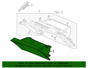 Honda Civic XI FE/FL 22-26 black glove compartment