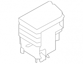 Box pocket for the central console of Kia Niro 17-22