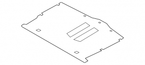 Trunk floor Hyundai Veloster 12-14 pre-rest