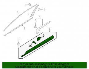 Lower front left door trim Kia Sorento 24-26 HEV, PHEV