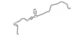 Air conditioner tube heater-condenser Lexus RX350 10-15