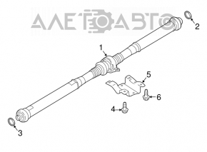 Driveshaft driveshaft long Porsche Cayenne 958 11-17 3.6, 3.0 boot torn