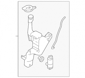 Ford Fiesta 11-19 5d Windscreen Washer Reservoir