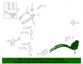Front right door lock Mazda 3 14-18 BM