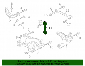 Rear Left Vertical Control Arm Ford Mustang mk6 15-23