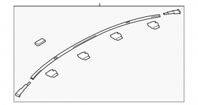 Roof trim left Mazda 6 13-21