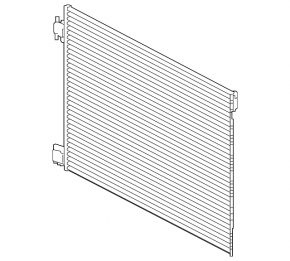 Air conditioning radiator condenser Nissan Rogue Sport 17-22 2.0
