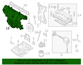 Intake manifold Mazda CX-7 06-09