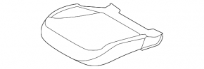 Lower passenger seat trim for Ford Mustang Mach-E 21-25, black leather