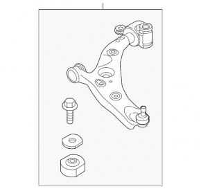 Lower control arm front right Mazda CX-9 16-