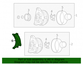 Generator bracket Audi Q7 4L 10-12