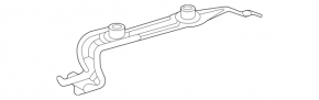 Left engine guard mounting bracket for Mercedes W167 GLE 350 20-24 AWD